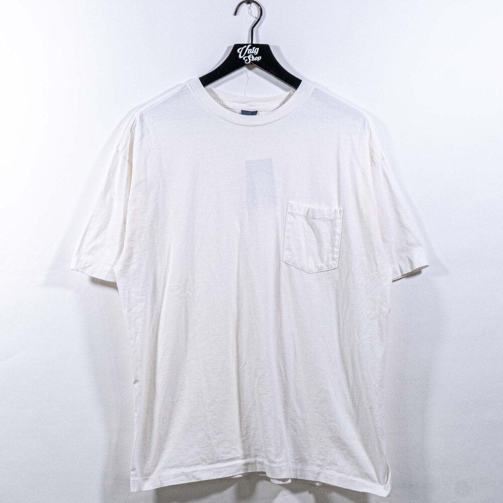 Old Navy Blank Pocket T-Shirt Single Stitch XL VTG 90s Y2K Streetwear